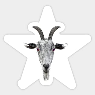 Halloween Goat Sticker